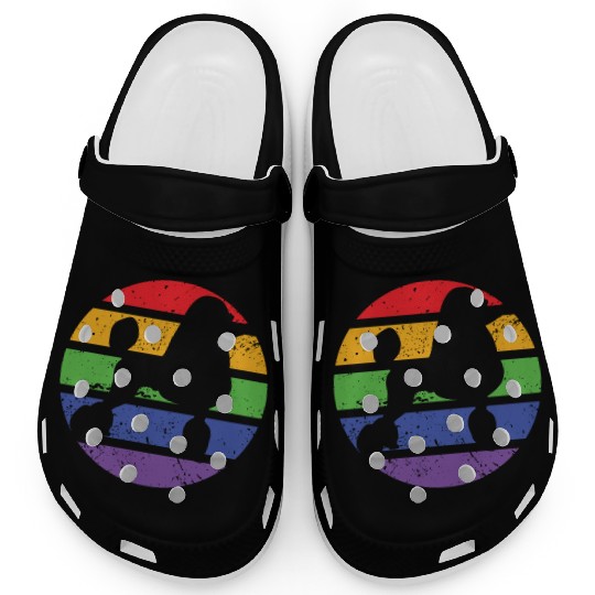 poodle proud proudle pride rainbow dog dogmonth Clogs