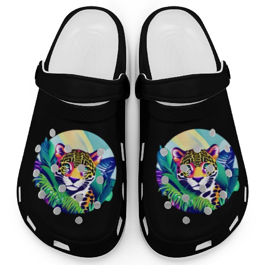 Jaguar in the Tropics Clogs
