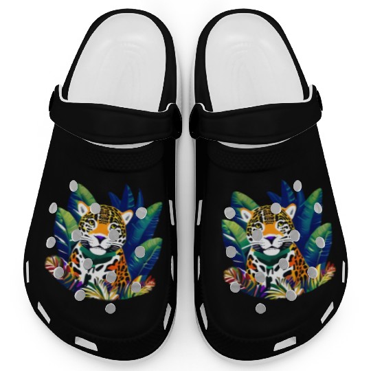 Jaguar in the Tropics Clogs