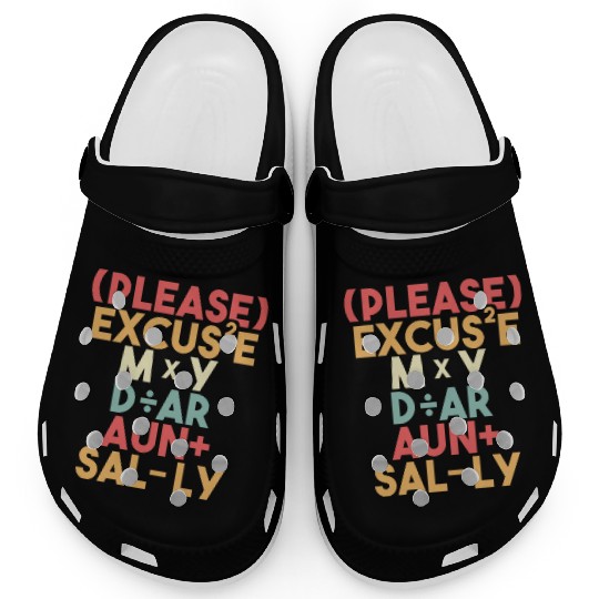 Math Teacher Please Excuse My Dear Aunt Sally Clogs