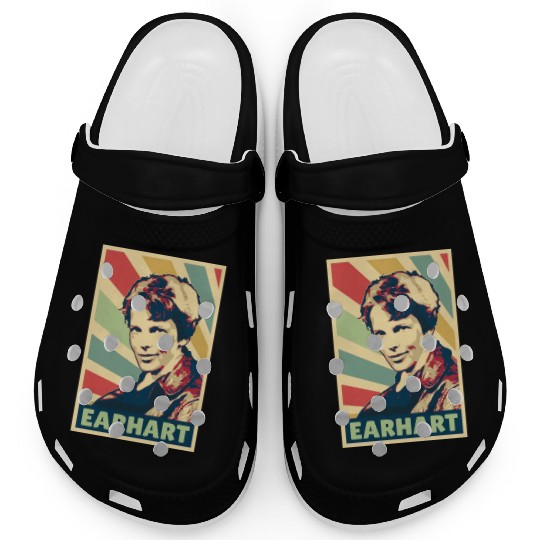 Amelia Earhart Vintage Colors Clogs