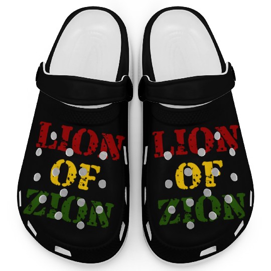 Lion Of Zion Reggae Colors Clogs
