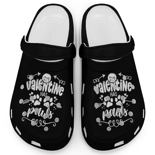 My Valentine Has Paws Clogs