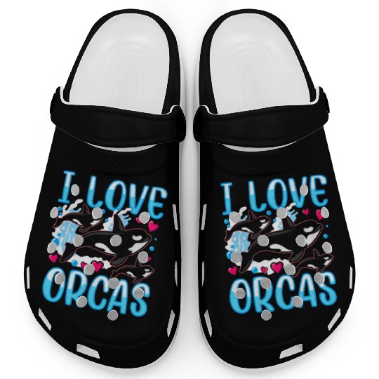 I Love Orcas Whale Protect Orca Sea Clogs