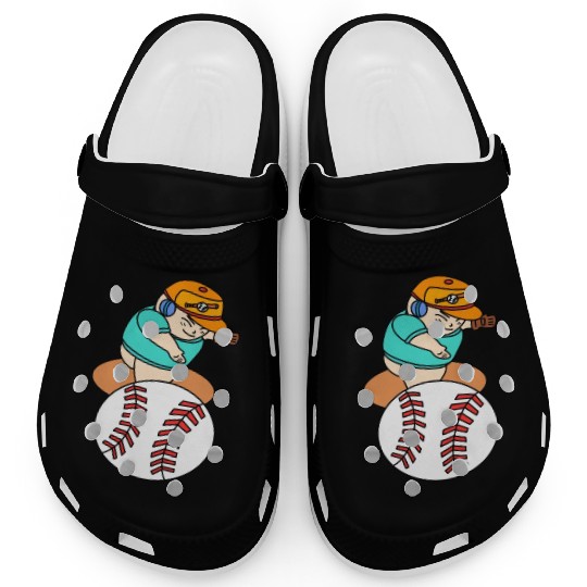 Cute Chibi Baseball Pitcher Clogs