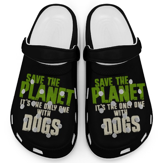 Save The Planet Dog Lover Clogs