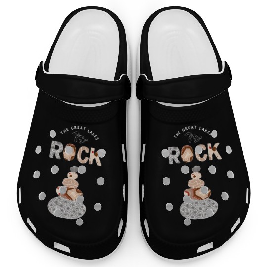 Great Lakes Rock Colored Rock Stack Petoskey Stone Clogs