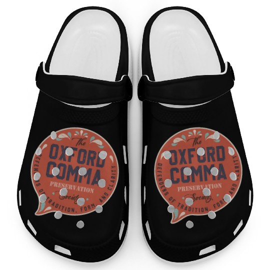 The Oxford Comma Preservation Society Team Oxford Clogs