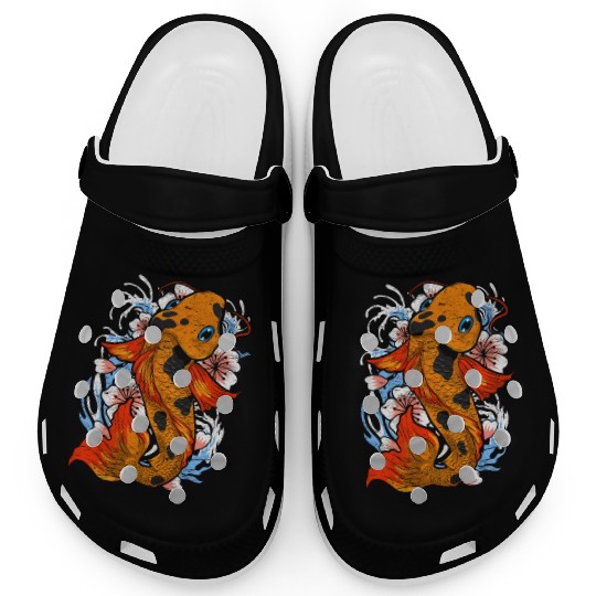 Koi fish farm gift colorful koi carp Clogs