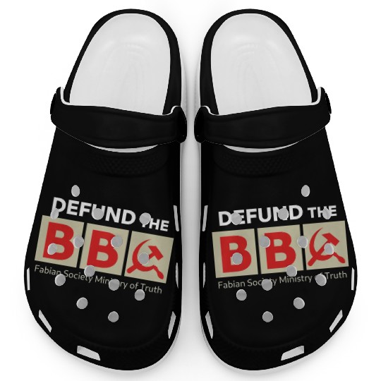 DEFUND BBC Fabian Society Ministry of Truth Clogs