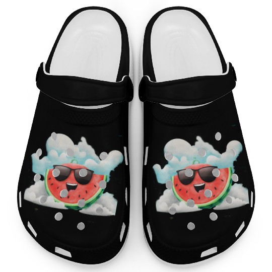 Cute Watermelon Party Summer Melon Fruit Clogs
