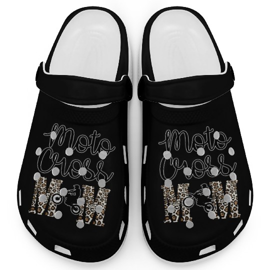 Moto X Motocross Mama Mom Racing Dirtbike Race Day Clogs