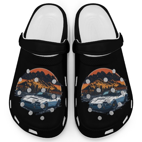 fast car colorful shades Clogs