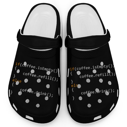 Programmer Coffee For Coders Clogs