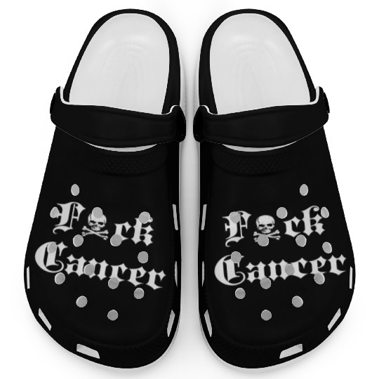 Fuck Cancer Cancer Awareness Clogs