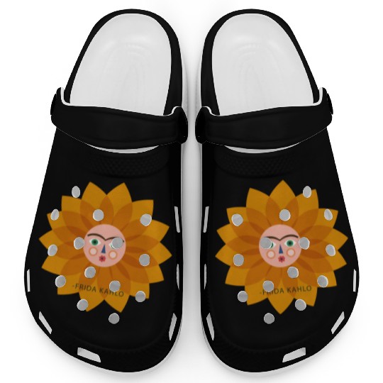 Cute Summer Vacation Frida Kahlo Sun Viva La Vida Clogs