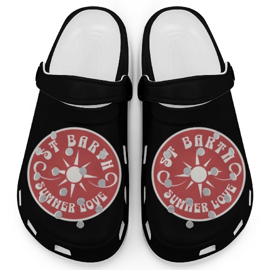 Saint Barthelemy Caribbean Summer Love Clogs