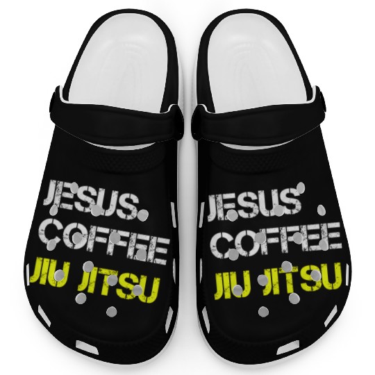Jesus Coffee Jiu Jitsu Bjj Wrestling Mma Judo Mial Clogs