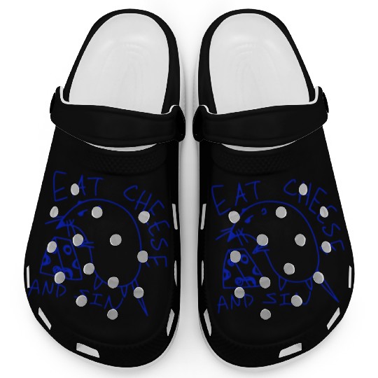 Eat cheese and sin Clogs