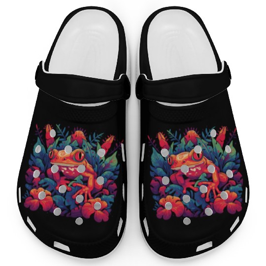 Wild Poison Frog Goth Goblincore Fairycore Gothic Clogs
