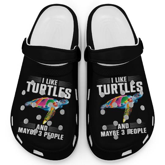 Sea Turtle Tortoise I Like Turtles Clogs