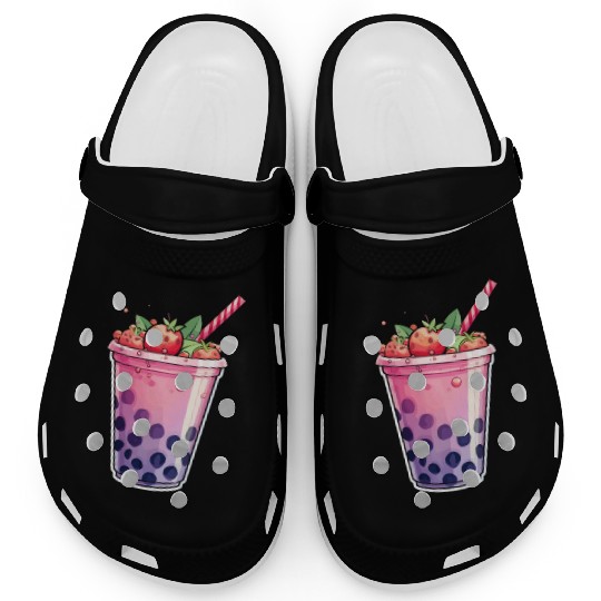 Boba Tea Design - Bubble Tea Clogs
