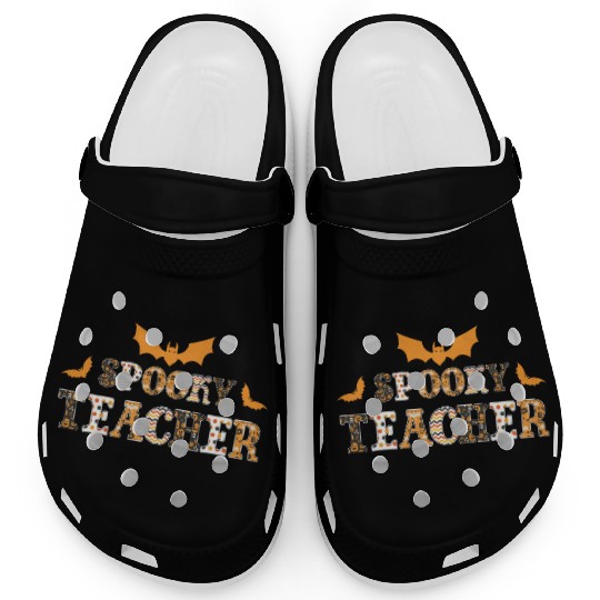 Spooky Teacher Halloween Costume Funny Halloween Clogs