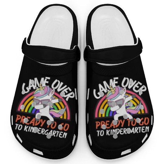 Game over ready to go to kindergarten Clogs