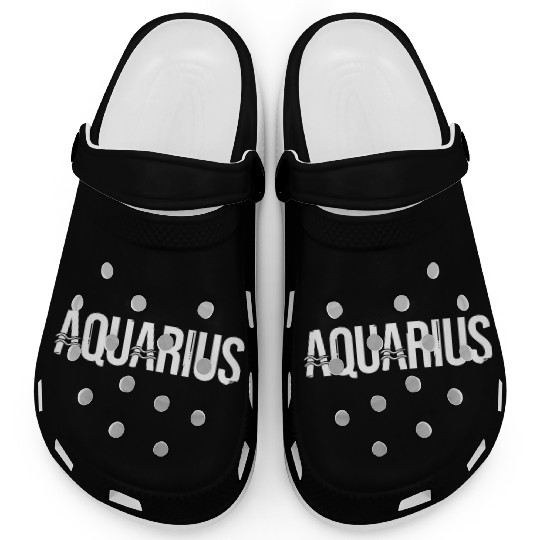Zodiac Symbol Sign Aquarius Clogs