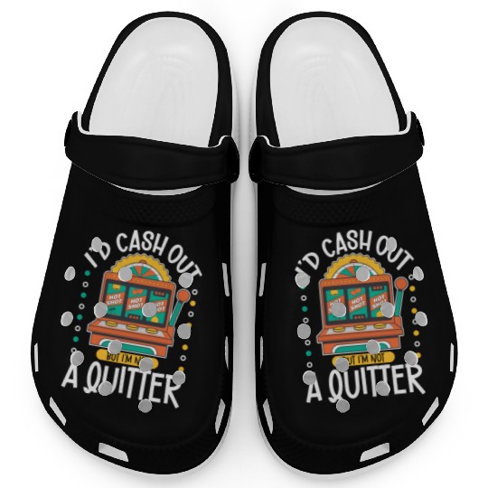 Poker Casino Poker Player Gambling Roulette Gift Clogs