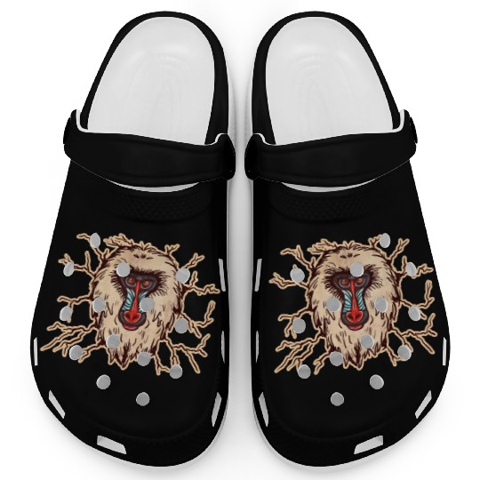 Baboon Monkey Face Clogs