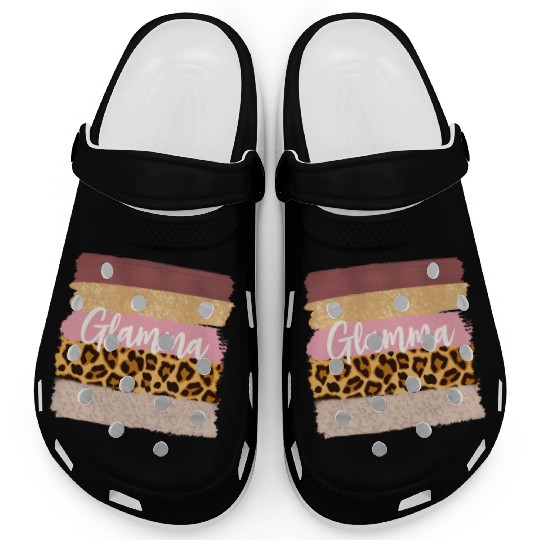 Glamma Glam Ma Nana Leopard Clogs