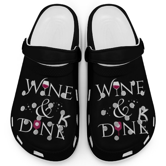 Wine & Dink Pickleball Clogs & Accessories Dark