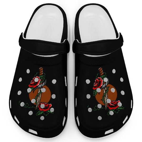 Twilight Dagger Flower Clogs