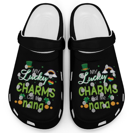 My Lucky Charms Call Me Nana Happy Saint Patrick Clogs
