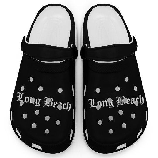 Long Beach Old English Rap Hip Hop Music Clogs