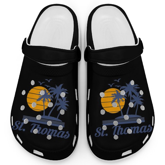 Saint St Thomas Caribbean Island Beach Clogs