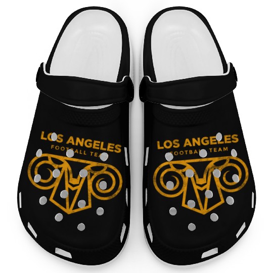 Cool Modern Rams Logo Los Angeles Sunday Football Clogs