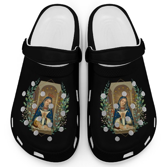 Our Lady Of Altagracia Virgen De Domiana Clogs