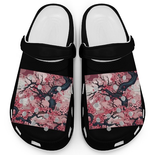 Anime Euphoria: Fantasy Cherry Blossom Dreamscape Clogs