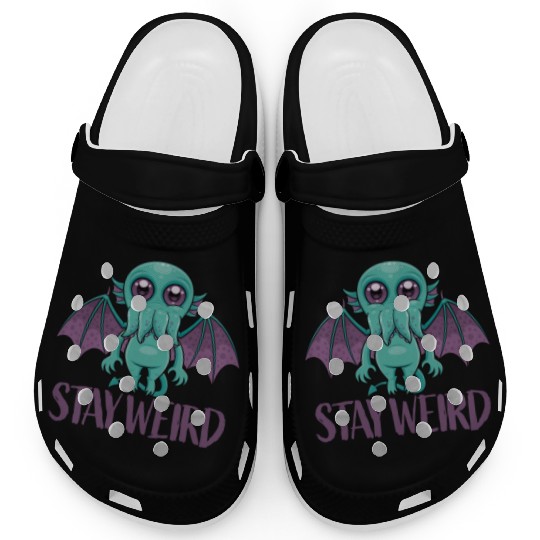Stay Weird Cute Cthulhu Monster Clogs