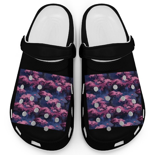 Anime Euphoria: Fantasy Cherry Blossom Dreamscape Clogs