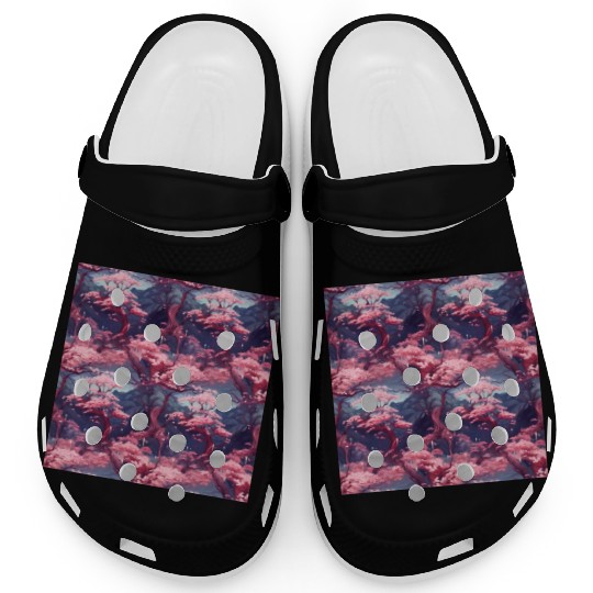 Anime Euphoria: Fantasy Cherry Blossom Dreamscape Clogs