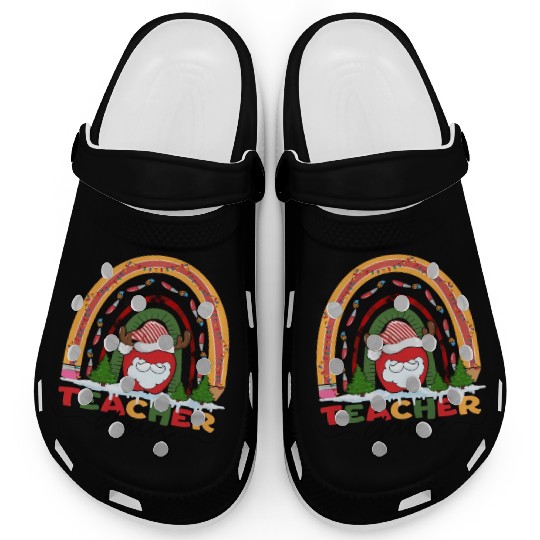 Christmas Teacher Santa Claus Clogs