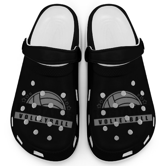 Mustangs Volleyball Coach Sports Team Spirit Wear Clogs