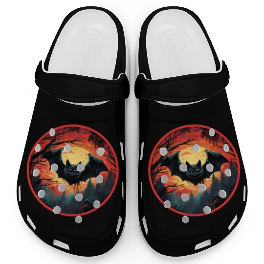 Bats Bat Fruit Bats Halloween Clogs