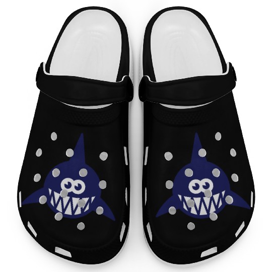 Fish Showing Teeth (Shark, Predator, Carnivore 2C) Clogs