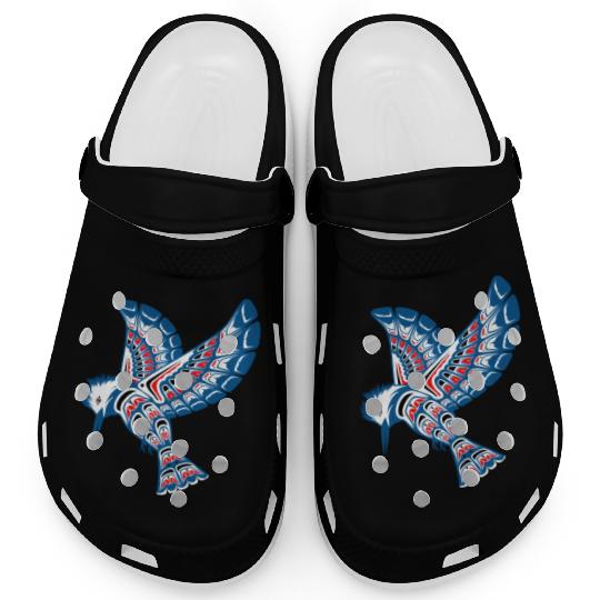 Native American Style Kingfisher Pacific Northwest Clogs