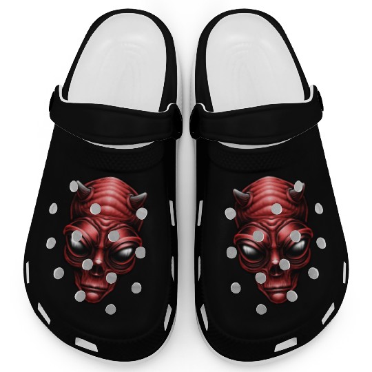 Alien Red Devil Clogs