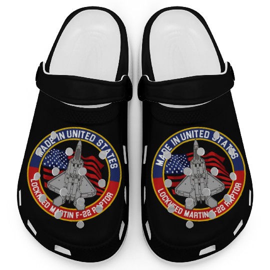 F 22 Raptor Made in USA Clogs